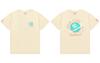 MLB & NY Large Logo Printed Short Sleeve T-shirt Apricot 906