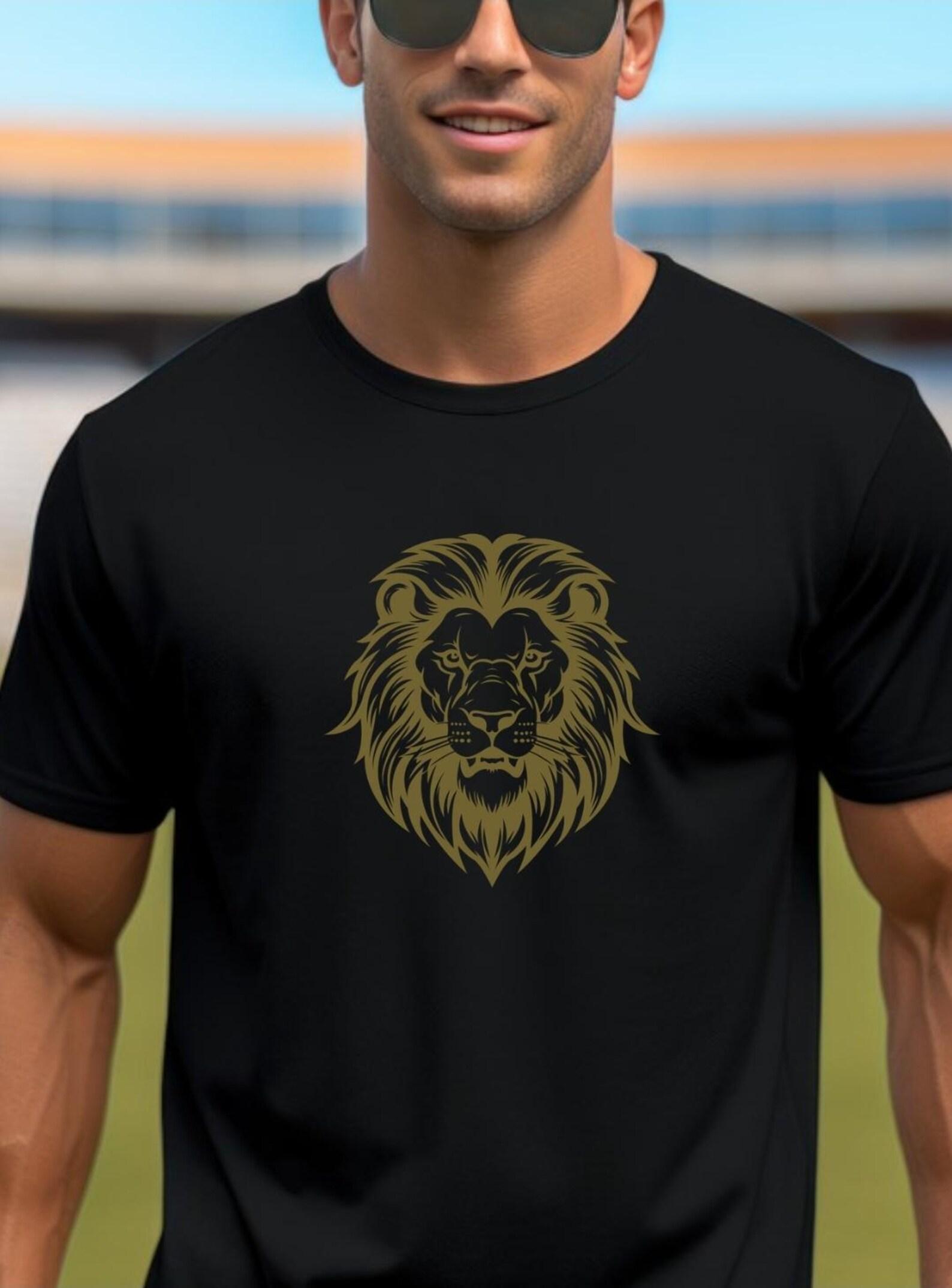 Vintage Lion Graphic Tee | Retro Animal Shirt, Unisex Casual T-Shirt Gift S
