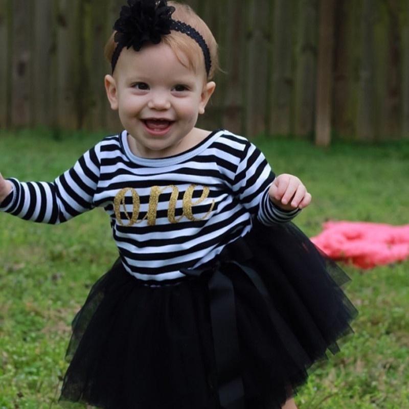 Bebé Linda Corona Ropa a rayas Encaje Tutu Vestido de bebé Niña Un año  Cumpleaños Cartas Outfits comprar a buen precio — entrega gratuita, reseñas  reales con fotos — Joom