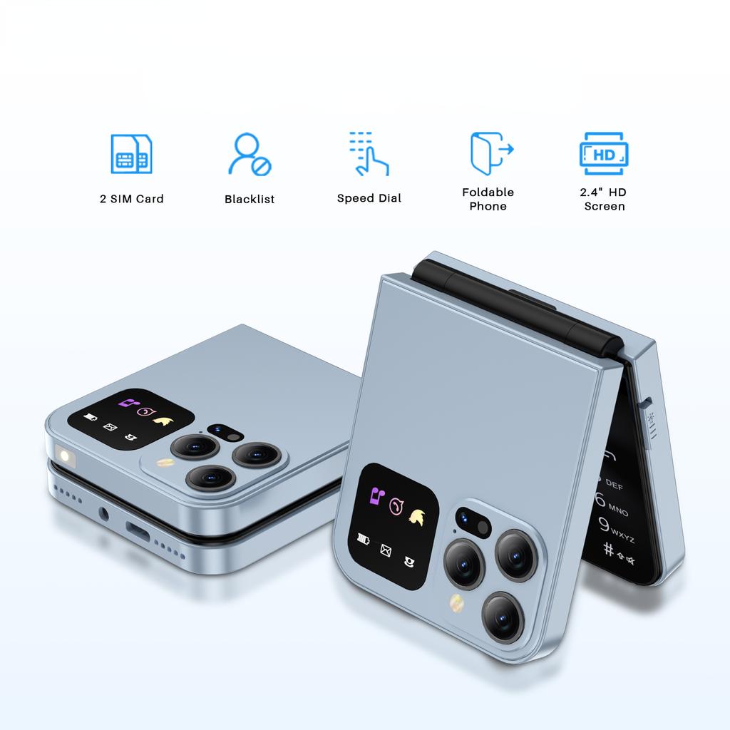 Купить Классический цветной раскладной мобильный телефон с ...