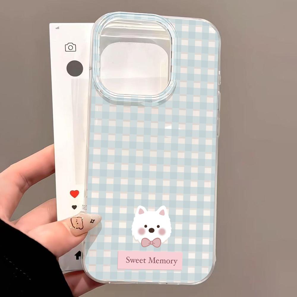 Painted Phone Case for iPhone 12 13 15 16 iPhone 16 12 13 14 15 Pro  14 15 16 Pro Max Coverage Shockproof Anti-Fingerprint Fresh Style Protective Case