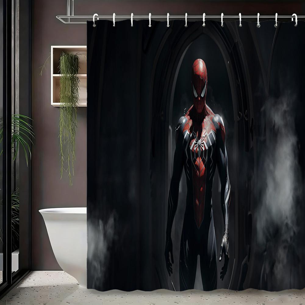 X-Men Team Black Suits Waterproof Shower Curtain For Superhero Bathroom Decor