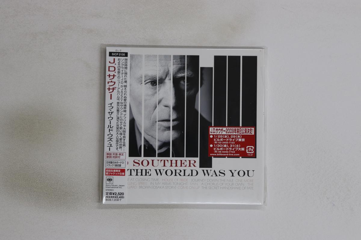

CD JOHN DAVID SOUTHER - If The World Was You SICP2130 Sony Records In 2009 Japan Obi Rock Used