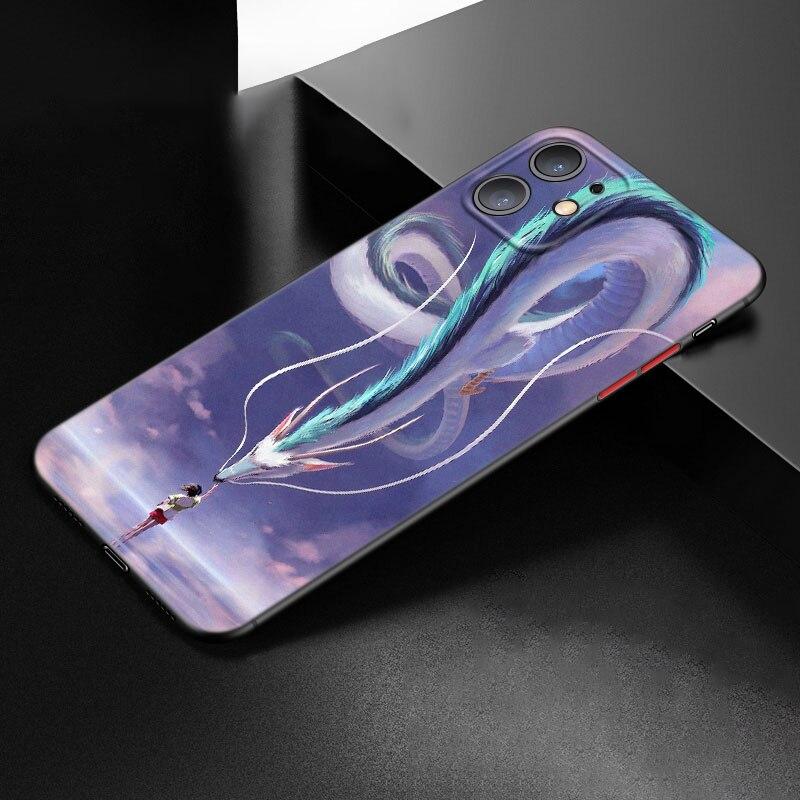 

Чехол для телефона «Унесенные призраками Тотора» для Apple iPhone 12 13 Mini 11 Pro Max XR X XS MAX 8 7 6S 6 Plus SE 5S 5 2020, черный чехол iPhone SE 2020