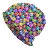 Custom Bingo Balls Pattern Bonnet Hats Fashion Knitted Hat For Unisex Women Autumn Winter Warm Skullies Beanies Caps