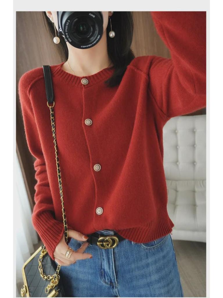 Damen Strickjacke Frühling 2024: Langarmjacke, heiß verkaufter Pullover für Frühling/Herbst