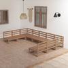 9-piece Garden Furniture Set Made of Solid Pine Wood