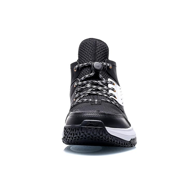 New LiNing Wowls Cushioning Rebound Mid Top Basketball Shoes Men's Black ABBQ007-2