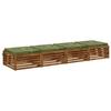 4 piece seat cushions SOEST 4 pcs. 100percent  Polyester Leaf Design
