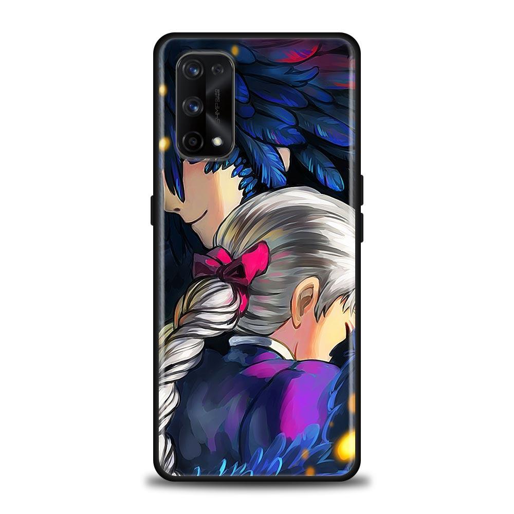 Miyazaki Hayao Anime Das Wandelnde Schloss Telefon Fall Für Oppo Realme 8i 8 9 7 6 5 Pro 9i 7i 5i 6i XT 5G Fällen Abdeckung Realme 8Pro