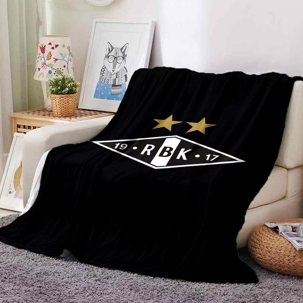 Rosenborg Ballklub Print Flannel Blanket High Quality Warm Comfortable Cover for All Seasons Perfect for Gifts Home Decor