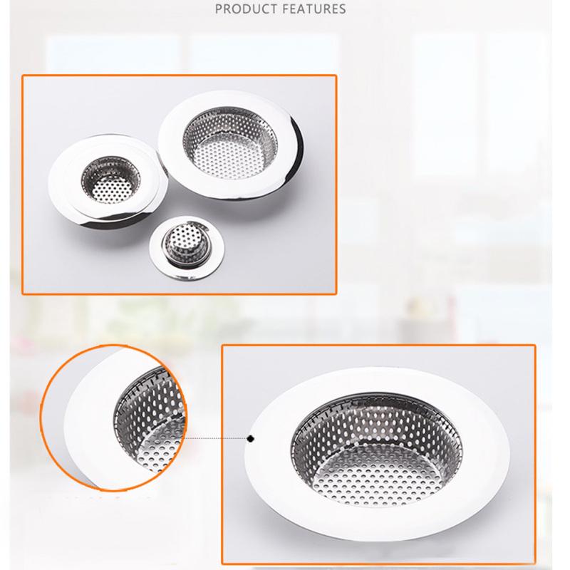 Stainless Steel Filter Net for Kitchen Bathroom Drain Pool Sink Sewer Debris