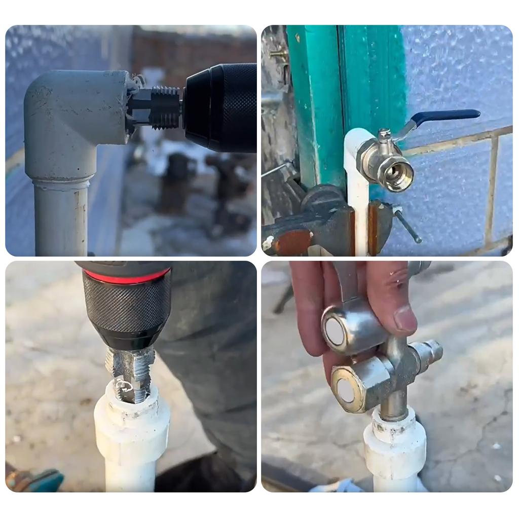 Deschizător de filet intern pentru țevi de apă, filet conic pentru țevi de robinet, deschizător de filet pentru țevi din plastic PVC