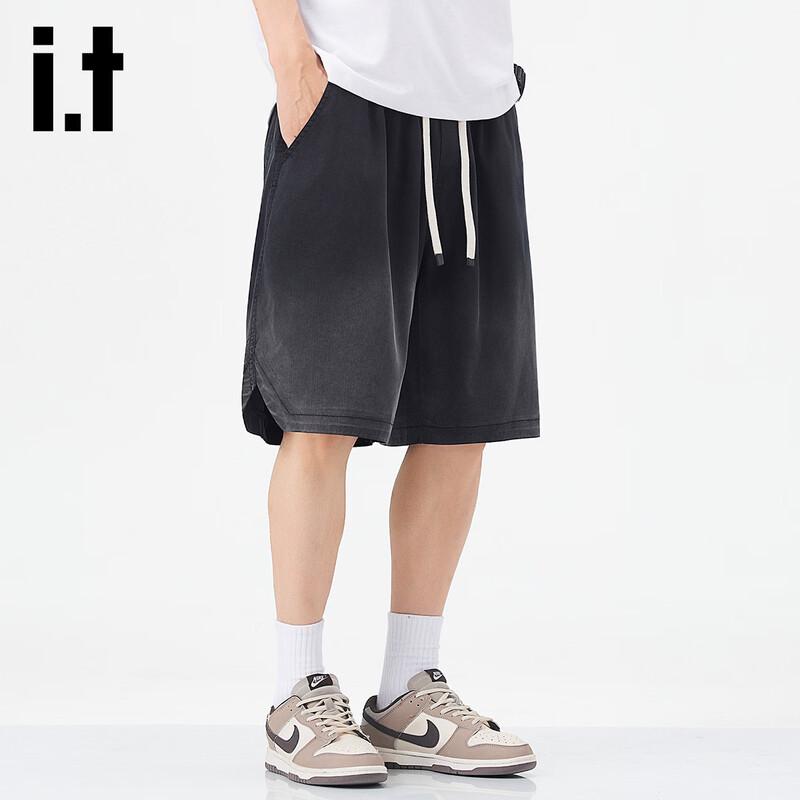 Izzue It Men's Lyocell Tencel Gradient Casual Shorts