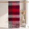 | Imitation mohair plaid scarf | Autumn and winter warm AC grid | Support LOGO customization
