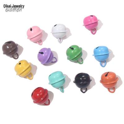 Colorful 18mm Iron Bell Keychain Ornament Pendant
