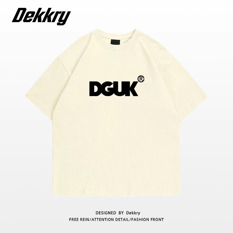 Large size fat MM American retro design letter short-sleeved T-shirt women's loose and thin versatile couple half-sleeved top