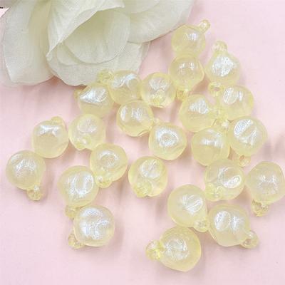 DIY Kralen Accessoire Met Gat Knutselen DIY Acryl Voor Ketting Oorbellen Maken Jelly Kleurig 30 Stuks/14.8*19.3mm Ronde Kralen Handgemaakt Materiaal