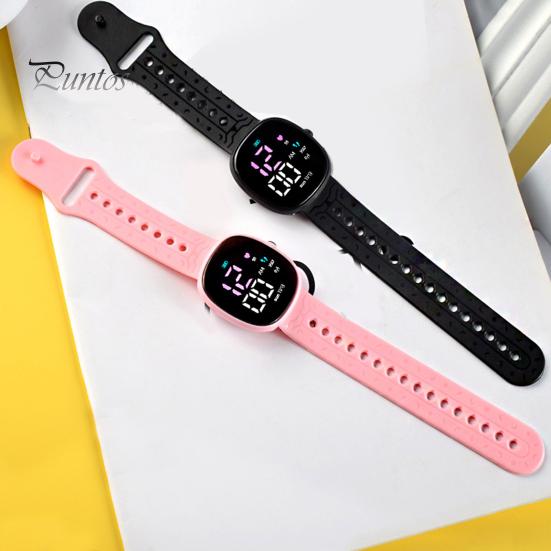 Luminous Digital Watch M12 Electronic Life Waterproof Fashion Accessories LED Large Screen Boys Girls Sports for Daily Wear
