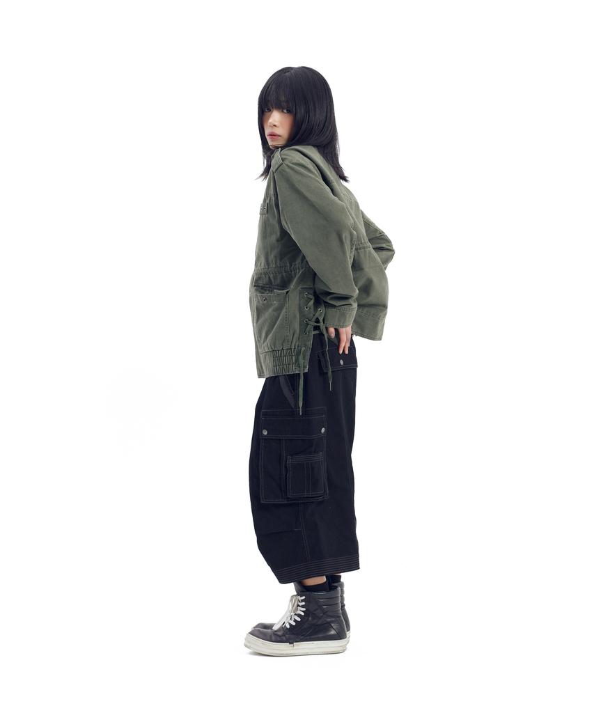 Aakam Nova Drawstring Field Jacket (Khaki)