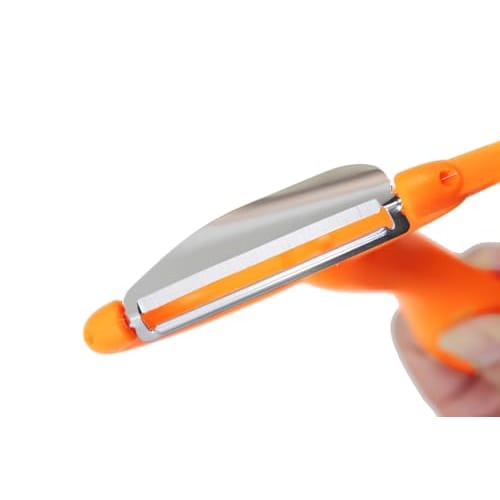 Suncraft Peeler, Made In Japan, Lightweight and Easy To Use, Peels Vegetables Easily, Orange, FC-108
