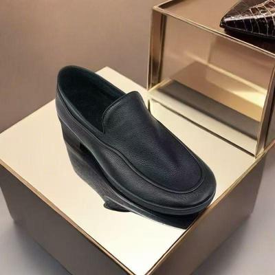 Bean Bean Men's Lightweight Soft Leather Slip-On Shoes - Versatile, Breathable Casual Work Shoes