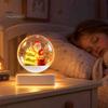 Unique Festive Home Accents Magnetic Levitating Santa Claus Tree Ornament with LED Light, Lighted Rotating Floating Glowing Winter Office Decorations