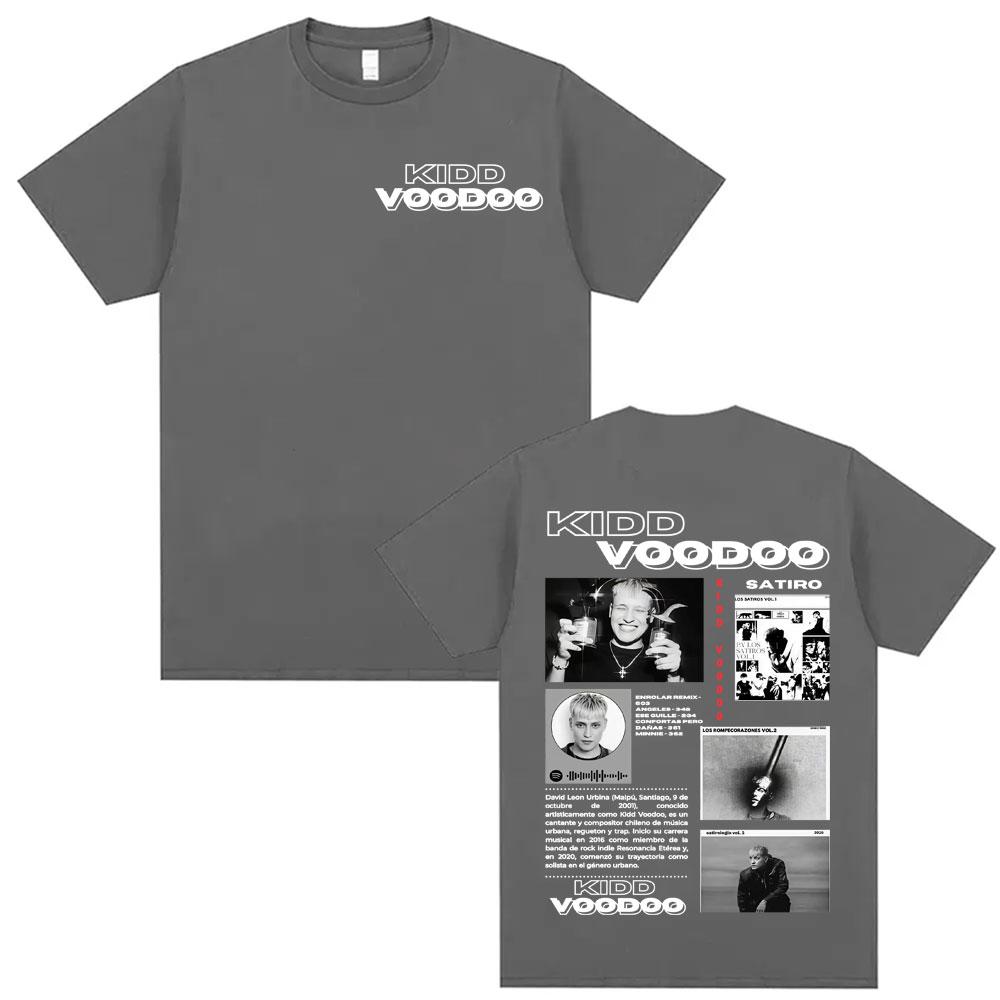Kidd Voodoo Satiro Tour 2025 Graphic Tee Shirt Unisex Women Vintage Harajuku Hip Hop Tshirt High Quality Oversized Classic T Shirt