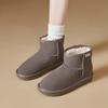 Augustus snow boots autumn and winter new velvet thickened short boots platform casual comfortable bread cotton shoes