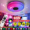 220V 60W Modern RGB LED Ceiling Light Home Lighting Remote APP Control bluetooth Speaker Music Light Bedroom Smart Ceiling Lamp