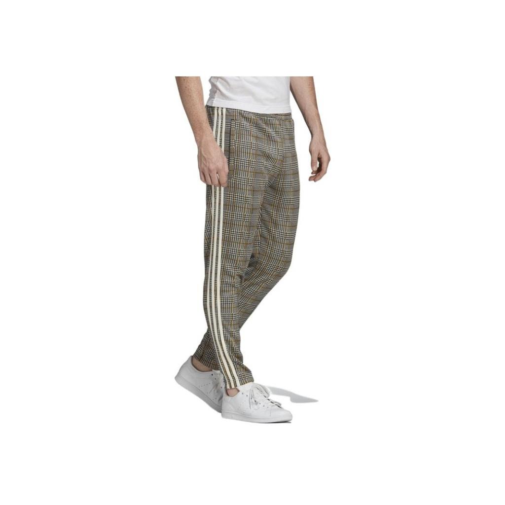 Adidas Originals Trefoil All-Over Tartan Print Casual Pants Men Bottoms Gray ED6137