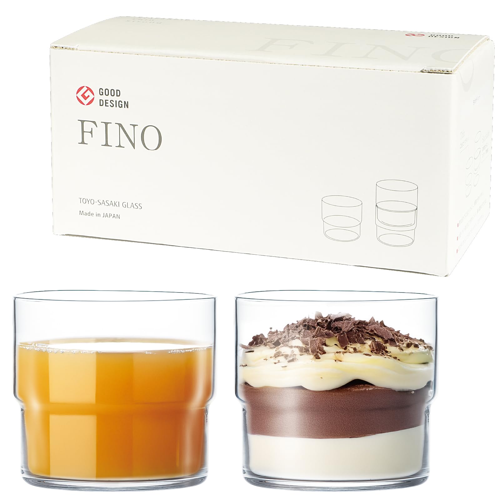 

Toyo Sasaki Glass Glass Set Fino Tumbler Set 315ml Made in Japan Dishwasher safe Good Design Award Stackable Glass Cup Juice Glass Thin Gift Present