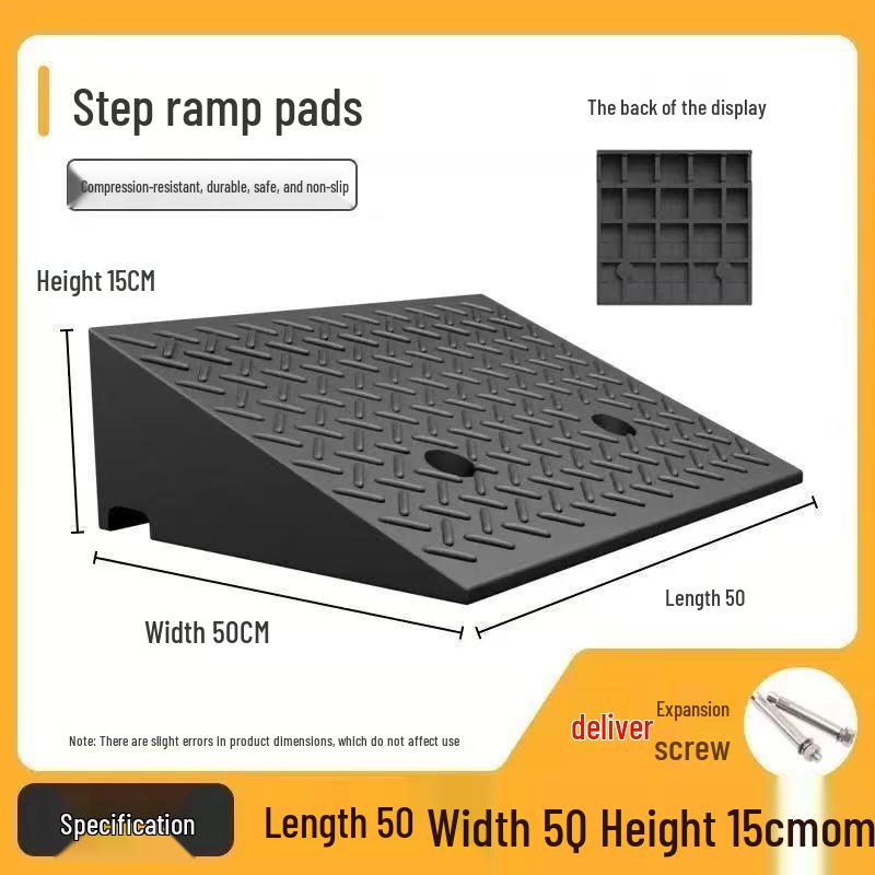 Heavy-Duty Electric Vehicle Curb Ramp Mat