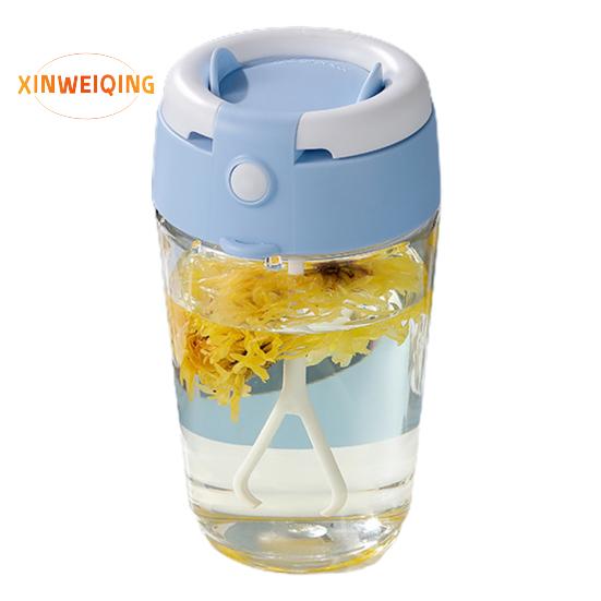 

Чашка для молочного коктейля на 400 мл, автоматическое перемешивание, герметичность, термостойкость, пластиковый стакан для смешивания синий