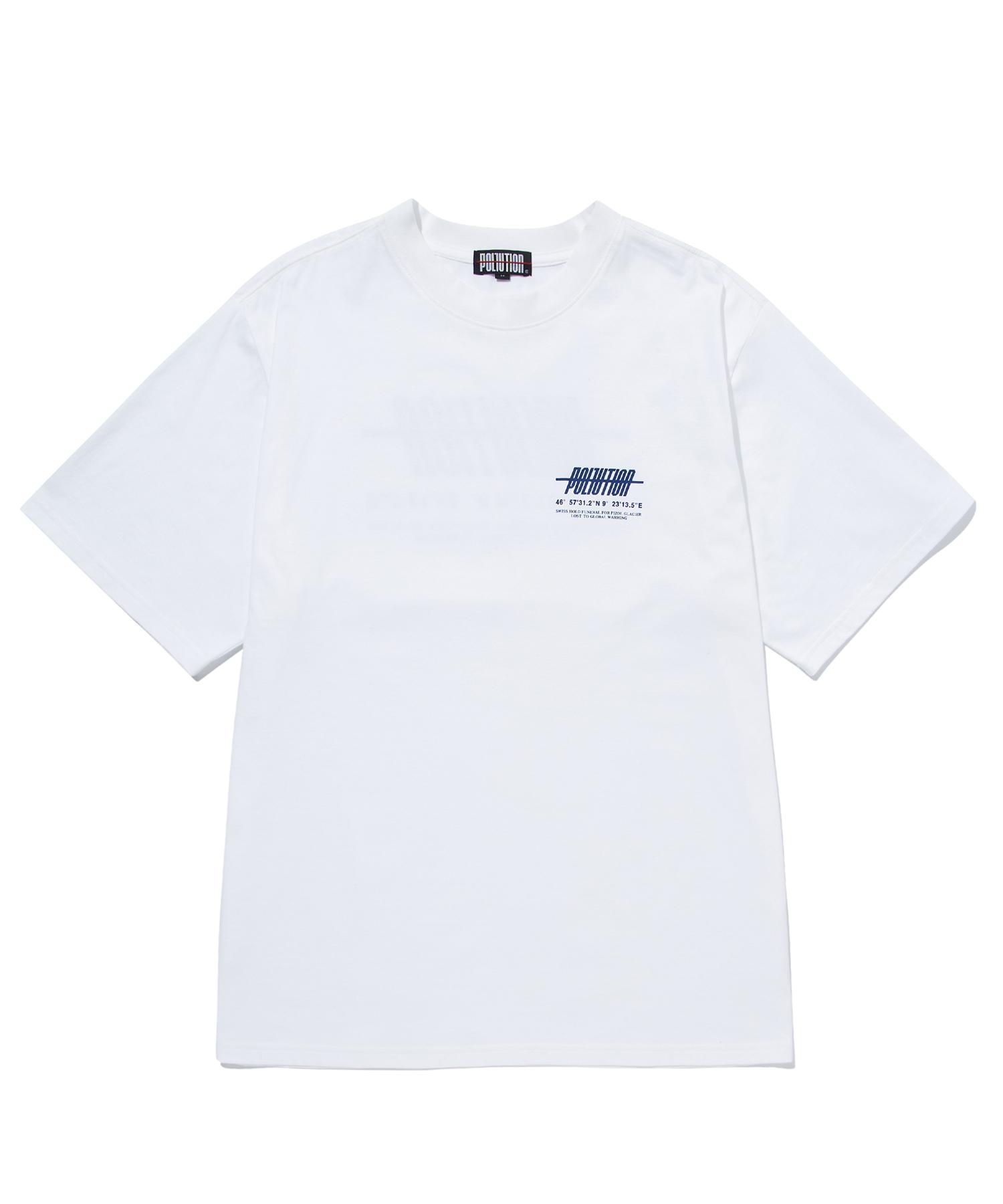 Pollution Basic Logo Half Slv T White(Pkham-Ts001) M