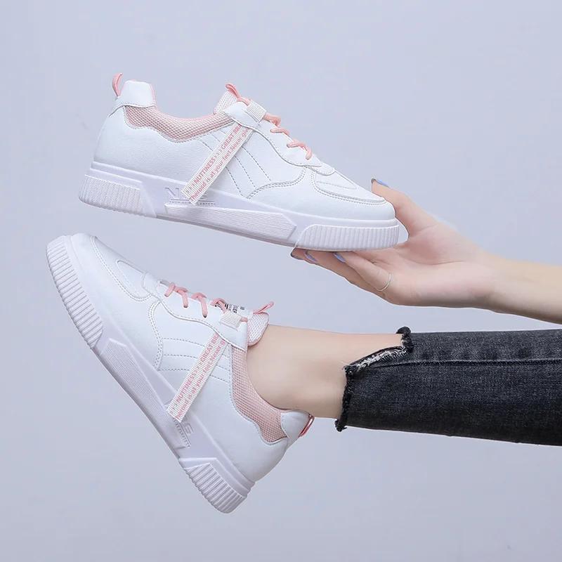 New Women's Sports Spring Autumn Lightweight Thick-soled Vulcanized Shoes Spring Running Casual Breathable Summer Female Shoes