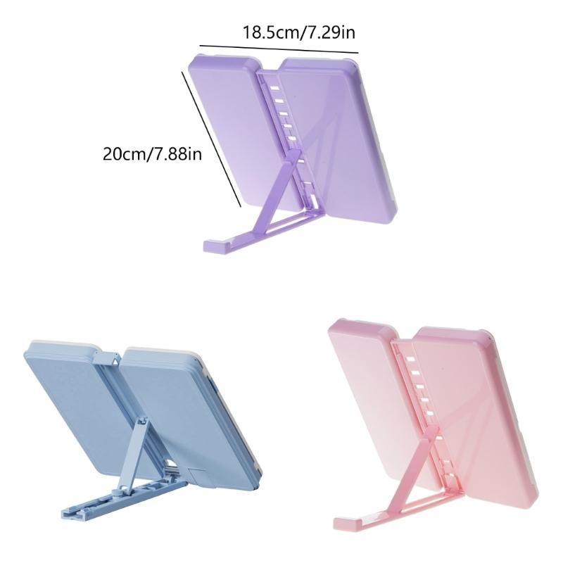 Double Use  Desktop Reading Stand With Built In Pencil Case Pen Box For Kids Students Classroom Study