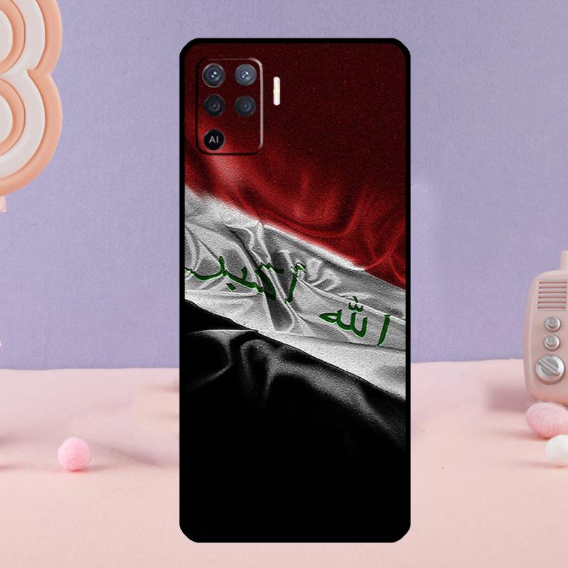 Iraqi Flag Phone Case For Oppo A78 A98 A80 A40 A60 A18 A38 A58 A15 A17 A77 A74 A94 A54 A57S A16 A76 A96