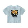 Stylish Cartoon Print Short Sleeve T-shirt for 0-5 Year Olds