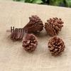 2-14cm Pine Cone Christmas Decoration Pendants - Dried Fruit and Photography Props Accessories