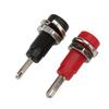 2mm Banana Jack Socket Panel Mount Binding Post with Internal Spring Brass 30V DC Compatible Seat, Material, AC-60V (JP)