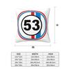 Herbie Cnumber 53 The Love Bug No Square Pillowcase Cushion Cover Pillow Case Throw Pillow Cover for Home Sofa Living Room