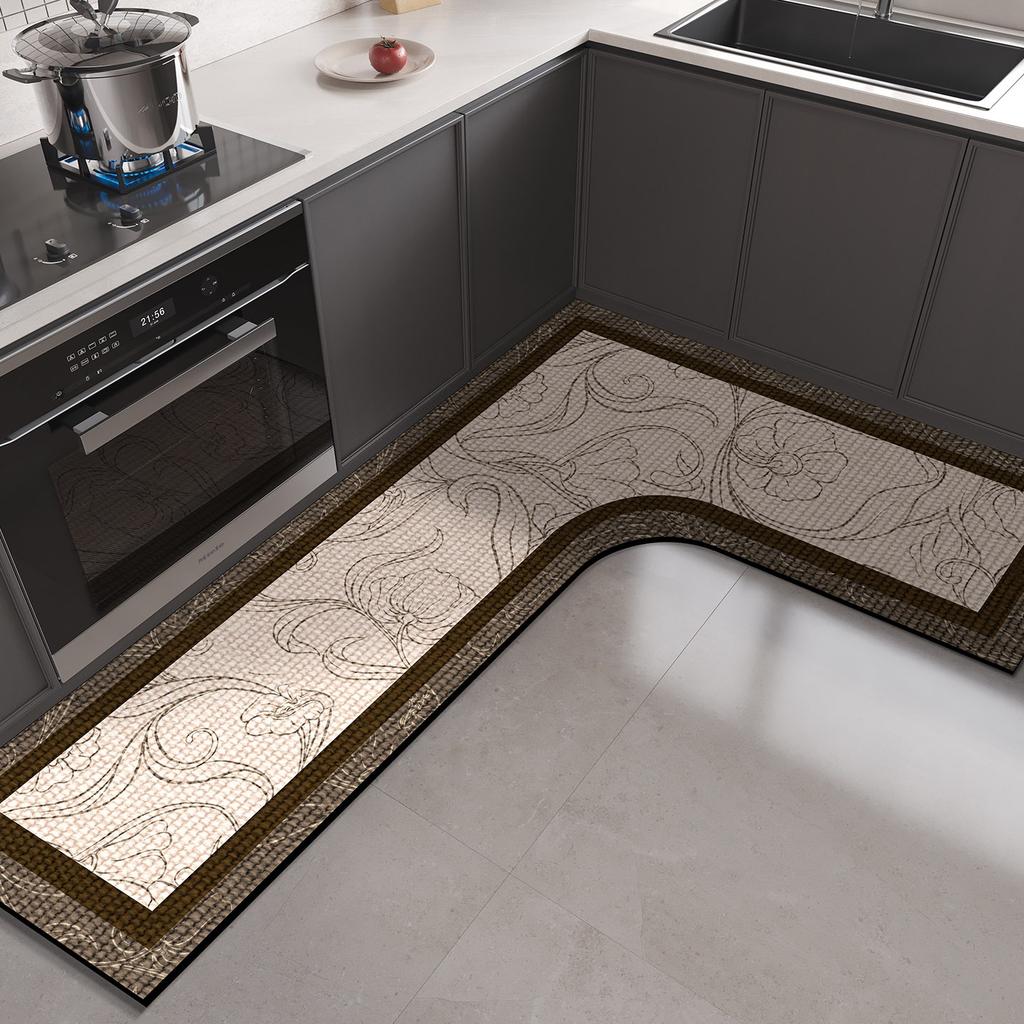 Mata kuchenna podłogowa Ziemia okrzemkowa Maty PCV w kształcie L Chłonna Zmywalna Antypoślizgowy Dywan Chłonna olej Dywaniki pod stopy Alfombra Cocina