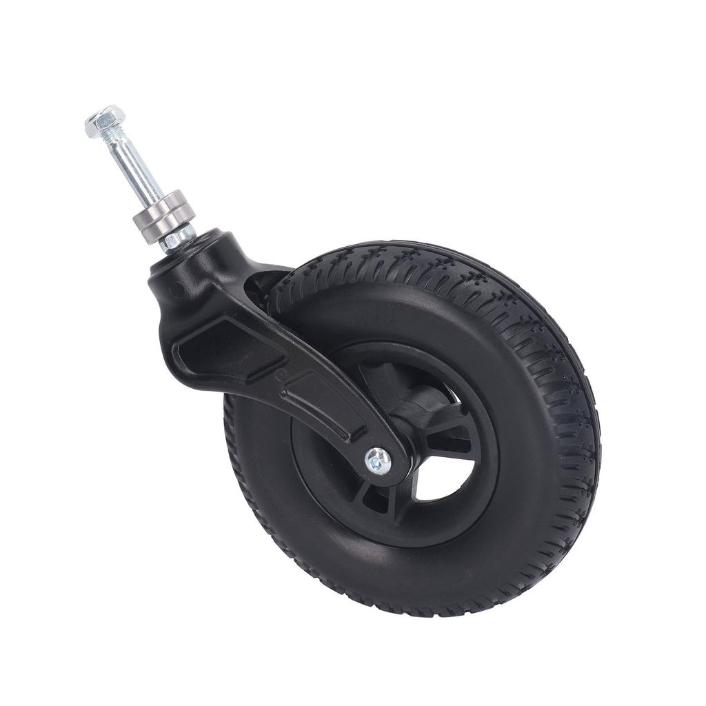 Wheelchair Front Caster 8 Inch Universal PU Hub Solid Wheel Rollator Walker Replacement Caster