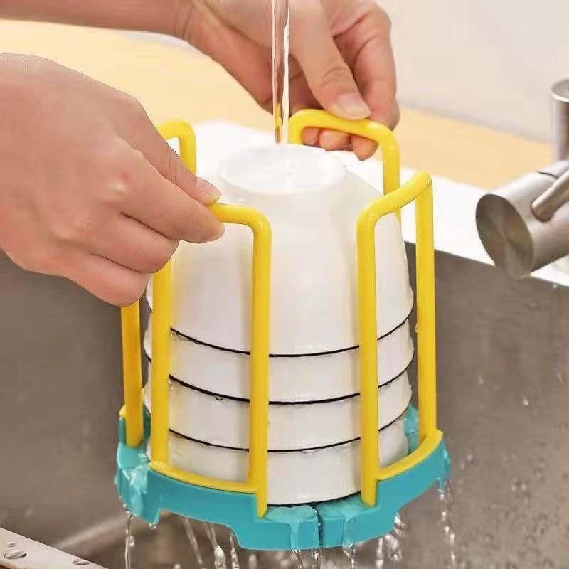 Retractable Desktop Bowl Holder Kitchen Organizer Plastic Drain Water Cup Shelf Cabinet Dishes Storage Rack Plate Storage Tool