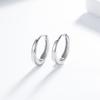 Minimalist INS Plain Circle Earrings for Women, New Trendy Men's Style, Ear Bone Rings, Ear Buckles, Versatile Accessories