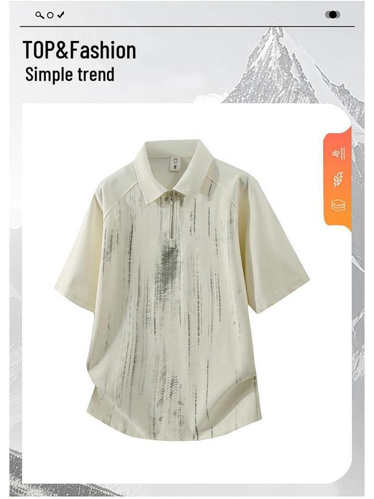 2026 Men's Ice Silk Quick-Dry Short-Sleeve Polo Shirt