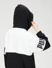 PUMA POWER Oversized Elongated Hoodie Sweatshirt by Nicole 2022 Colorway Black Size M (671893) [Worn Fujita] Women's Fall/Winter (01)