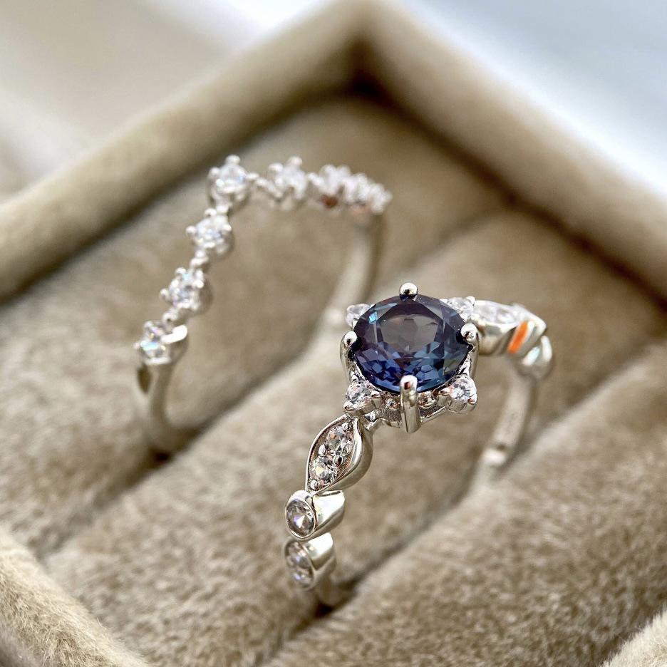 Three Heroes 2024 Trendy European & American Engagement Rings with Cubic Zirconia