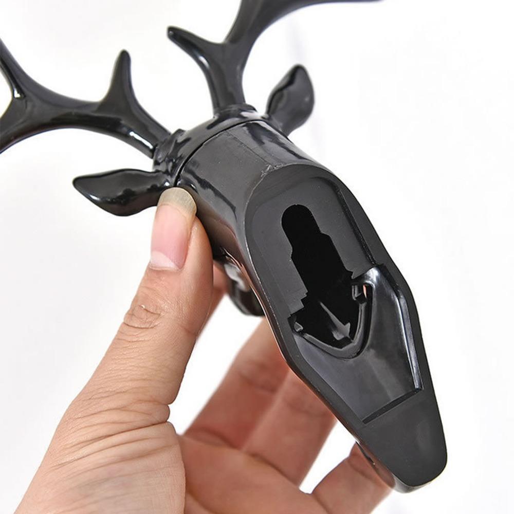 Plastic Antler Key Holder 18.5x17cm 3D Wall Mounted Hook Decorative Towel Hanger for Bedroom